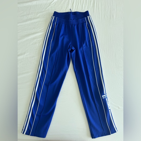 Adidas Royal Blue Track Pants with White Accents - Picture 1 of 4